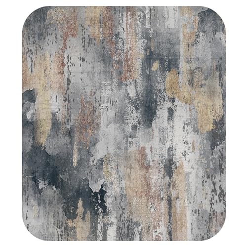 RELEANY Abstract Rug — Charcoal Brown — Amazon colorway