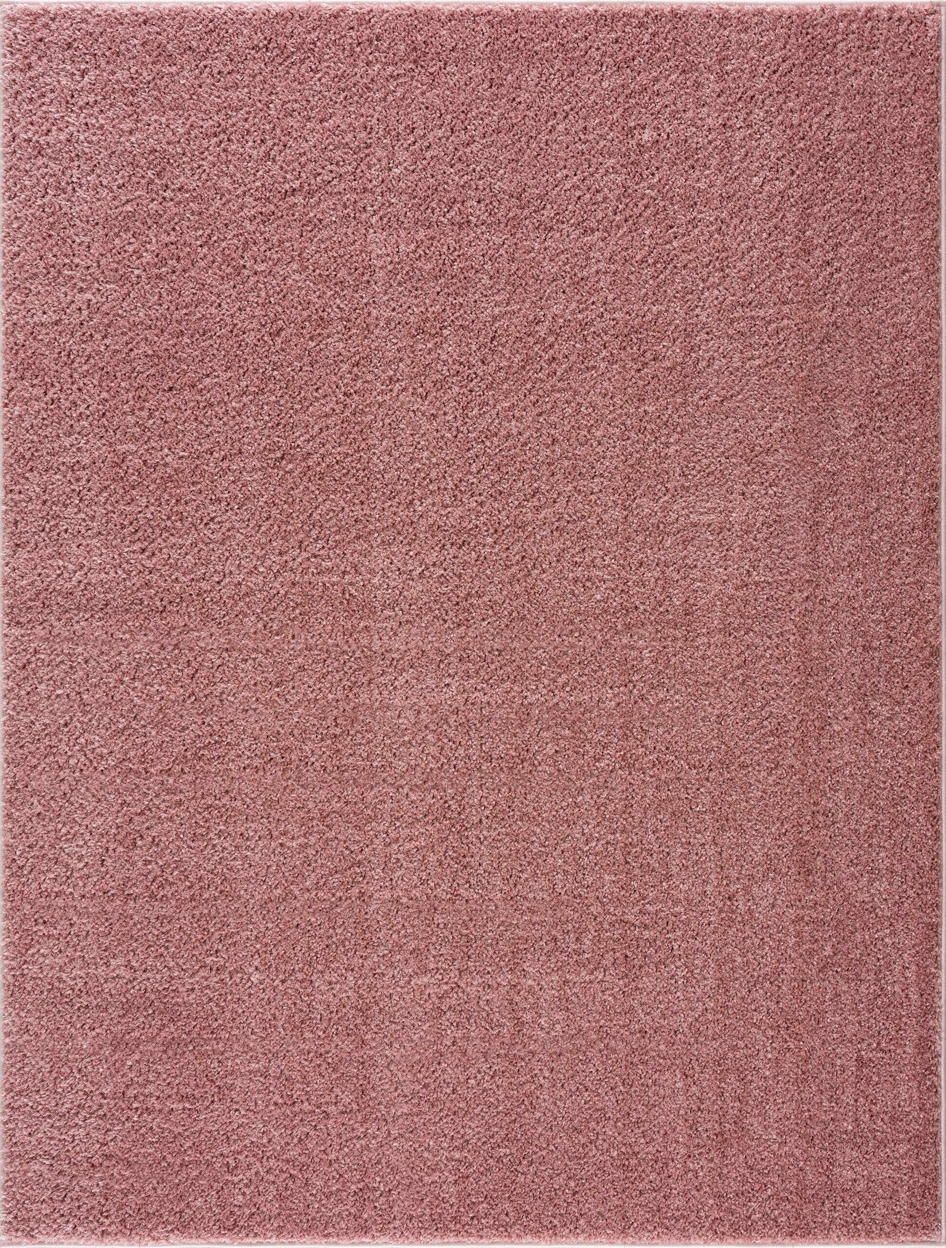 Judy Pink  Plush Washable Area Rug - Clearance