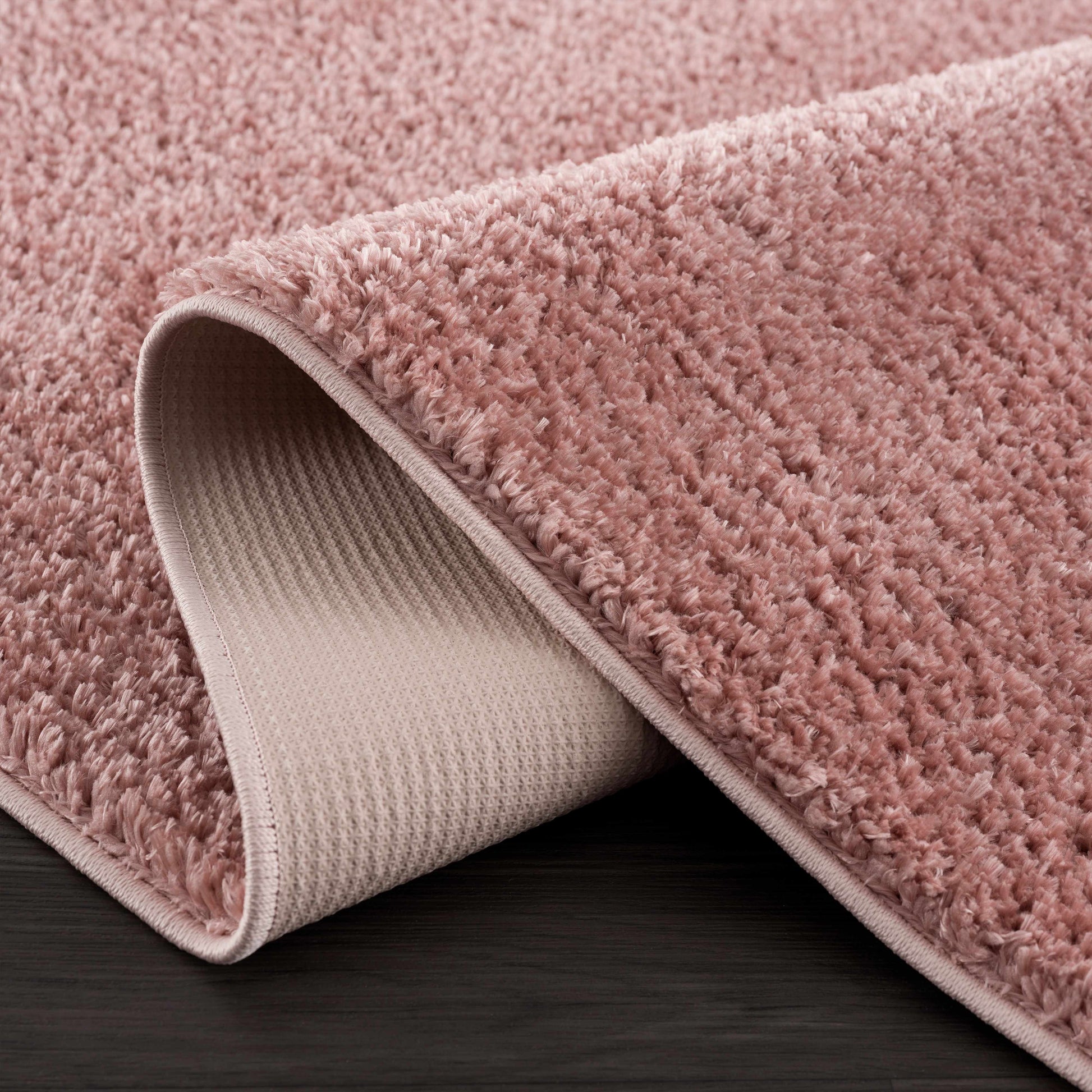 Judy Pink Washable Plush Rug - Clearance