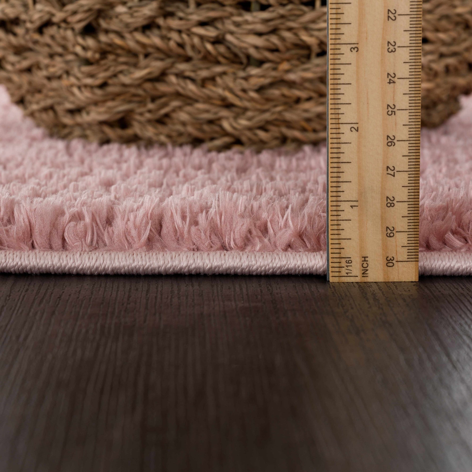 Judy Pink Washable Plush Rug - Clearance