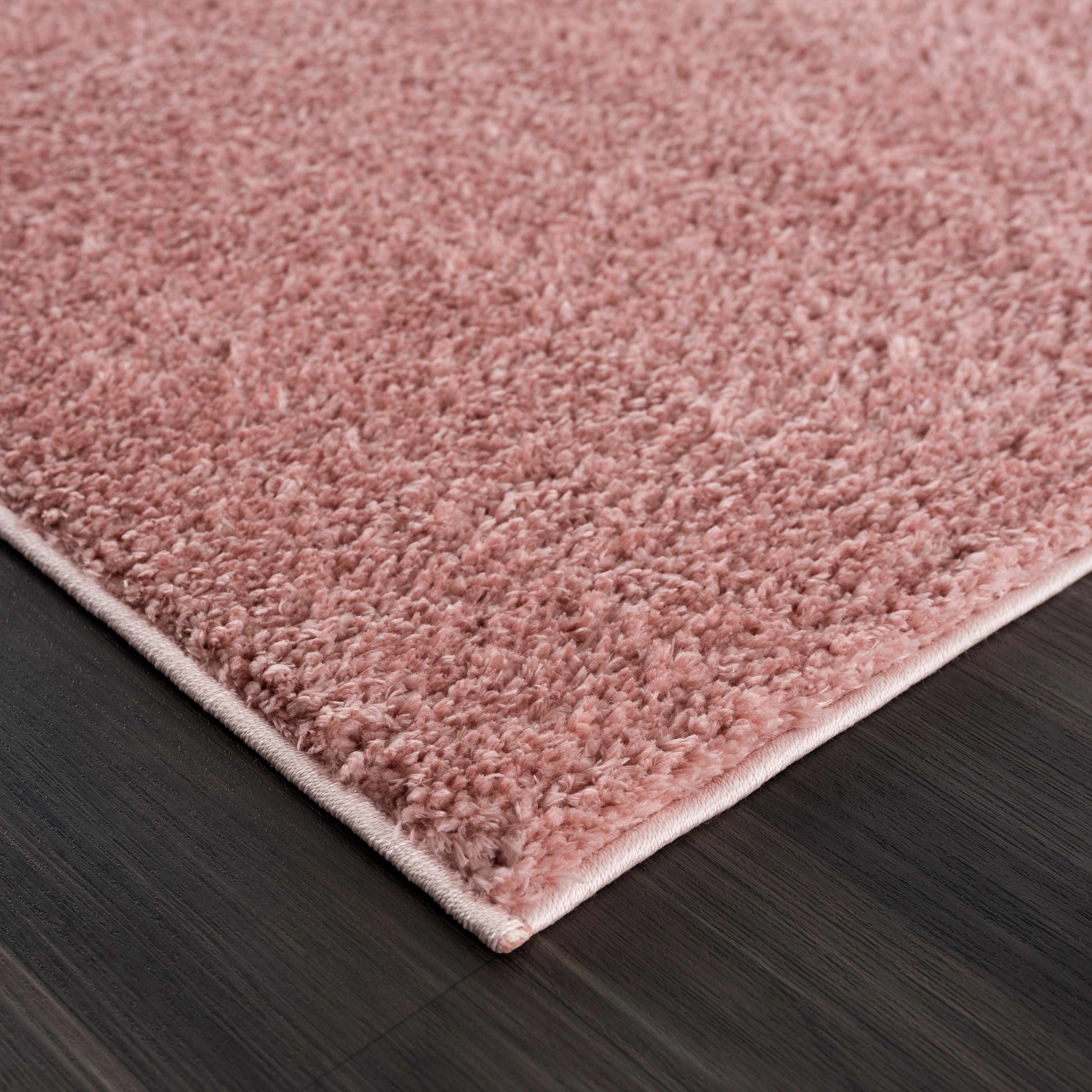 Judy Pink Washable Plush Rug - Clearance