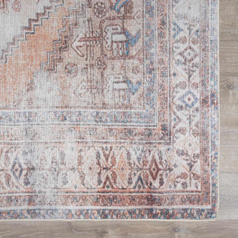 Arncliffe Vintage Flat Pile Washable Rug