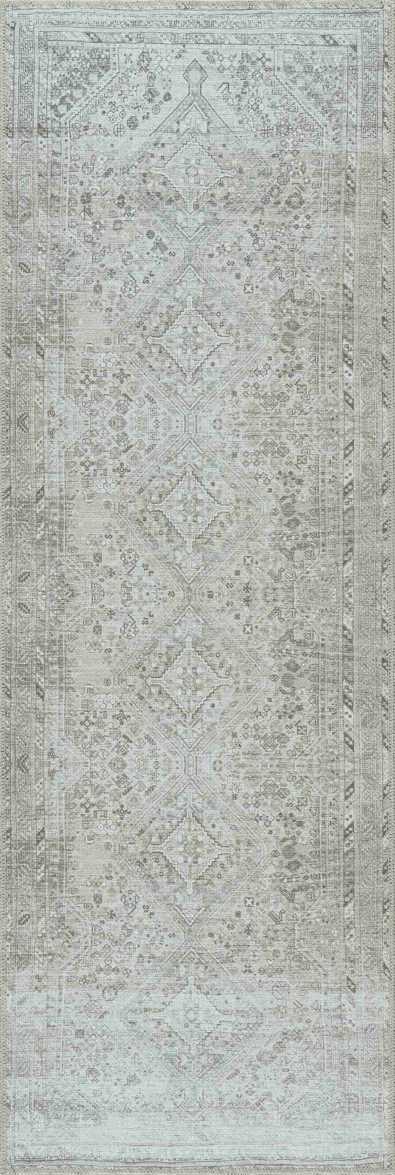 Barny Sage Flat Pile Washable Rug
