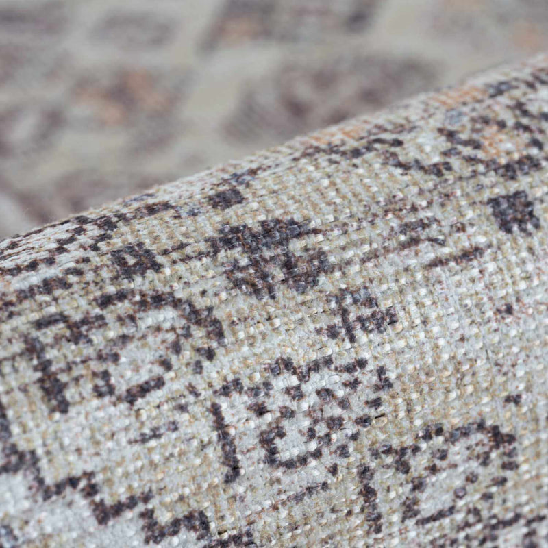 Barny Tan Flat Pile Washable Rug