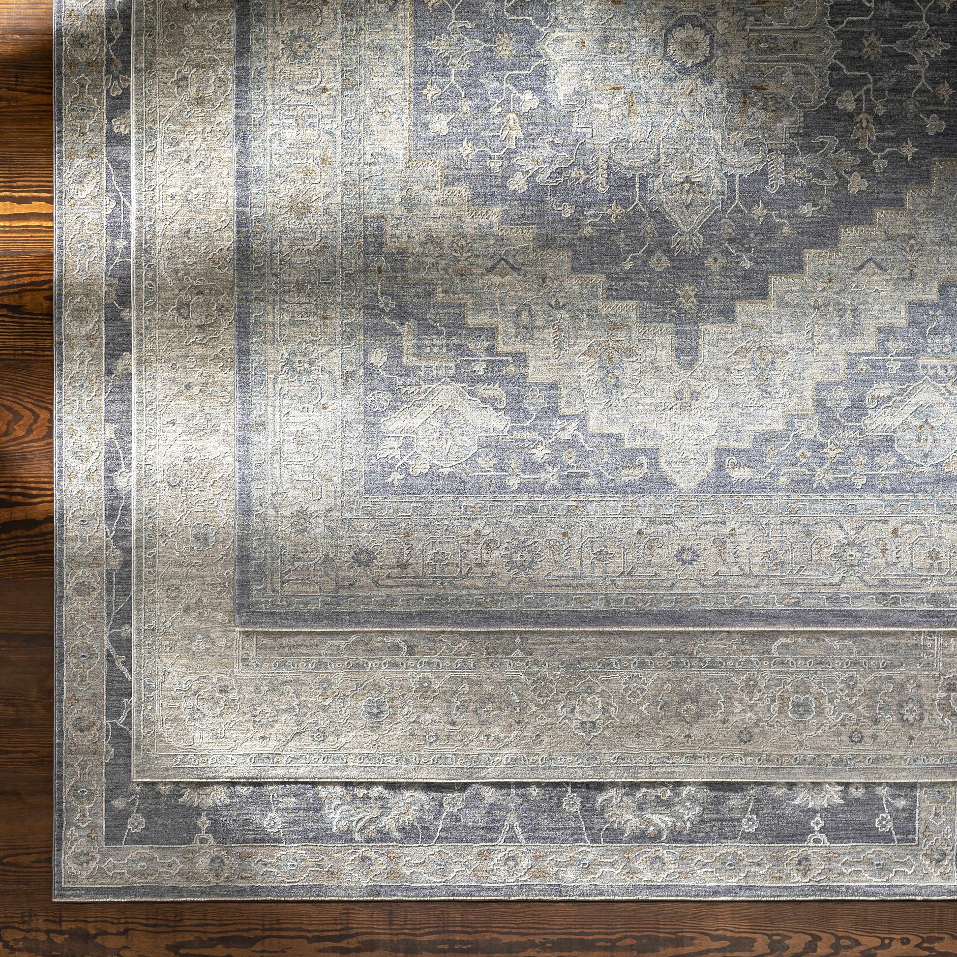 Sema Blue Medallion Area Rug