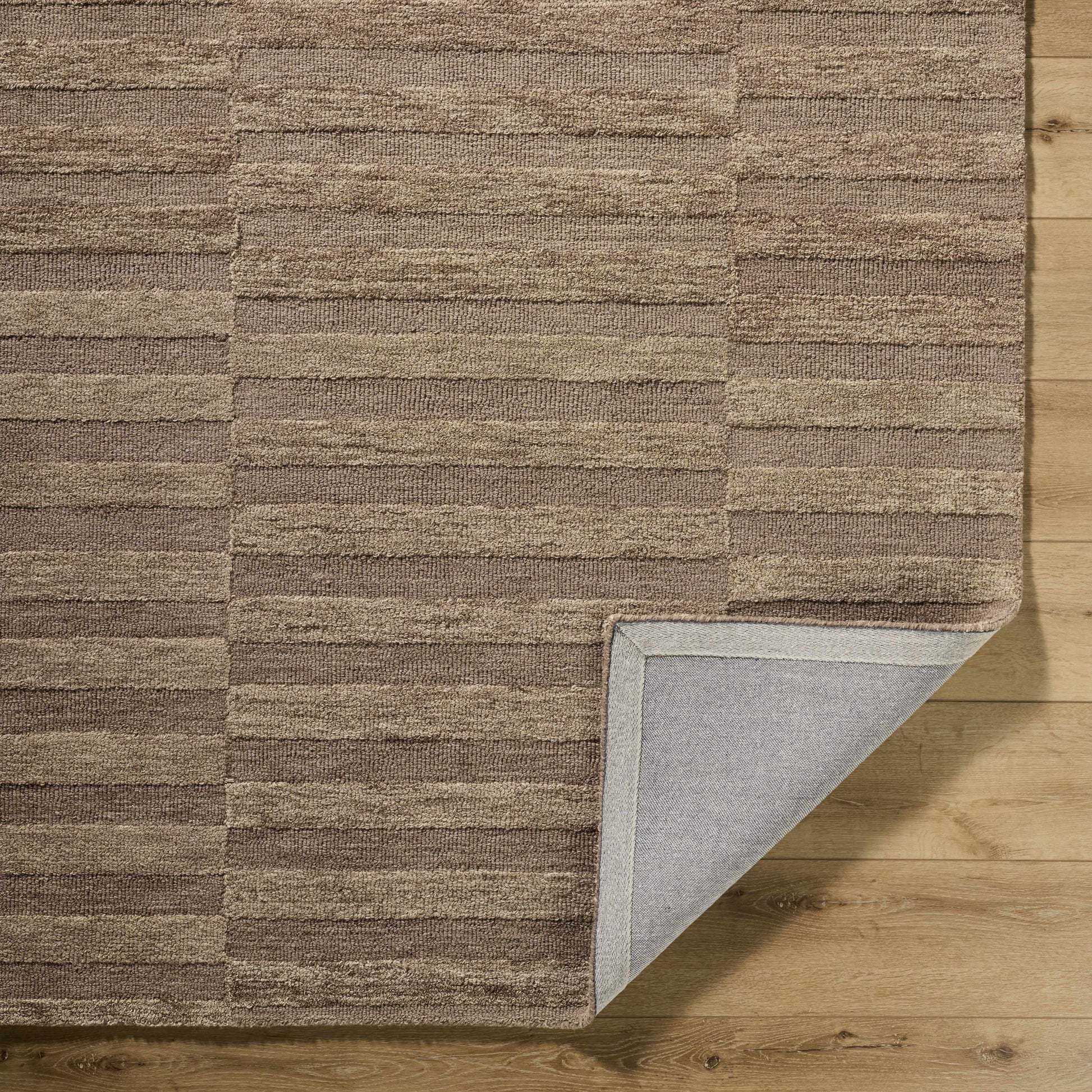 Idaho Broken-Striped Brown Area Rug | Our PNW Home X Livabliss
