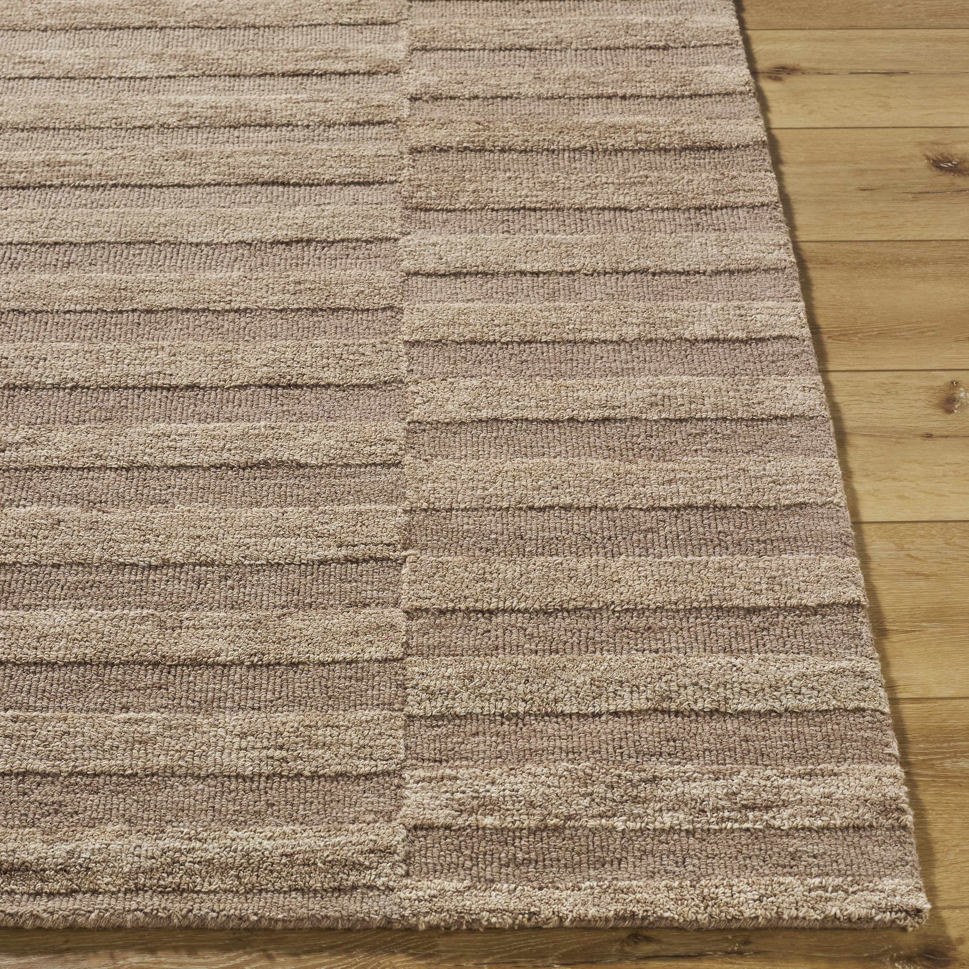Idaho Broken-Striped Brown Area Rug | Our PNW Home X Livabliss