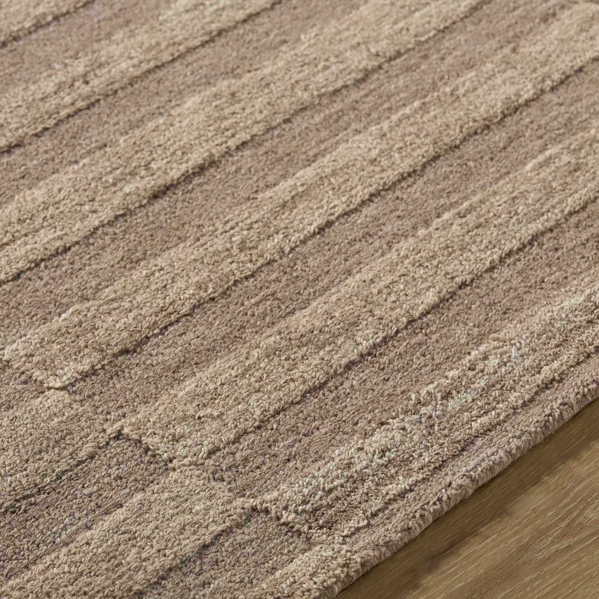 Idaho Broken-Striped Brown Area Rug | Our PNW Home X Livabliss