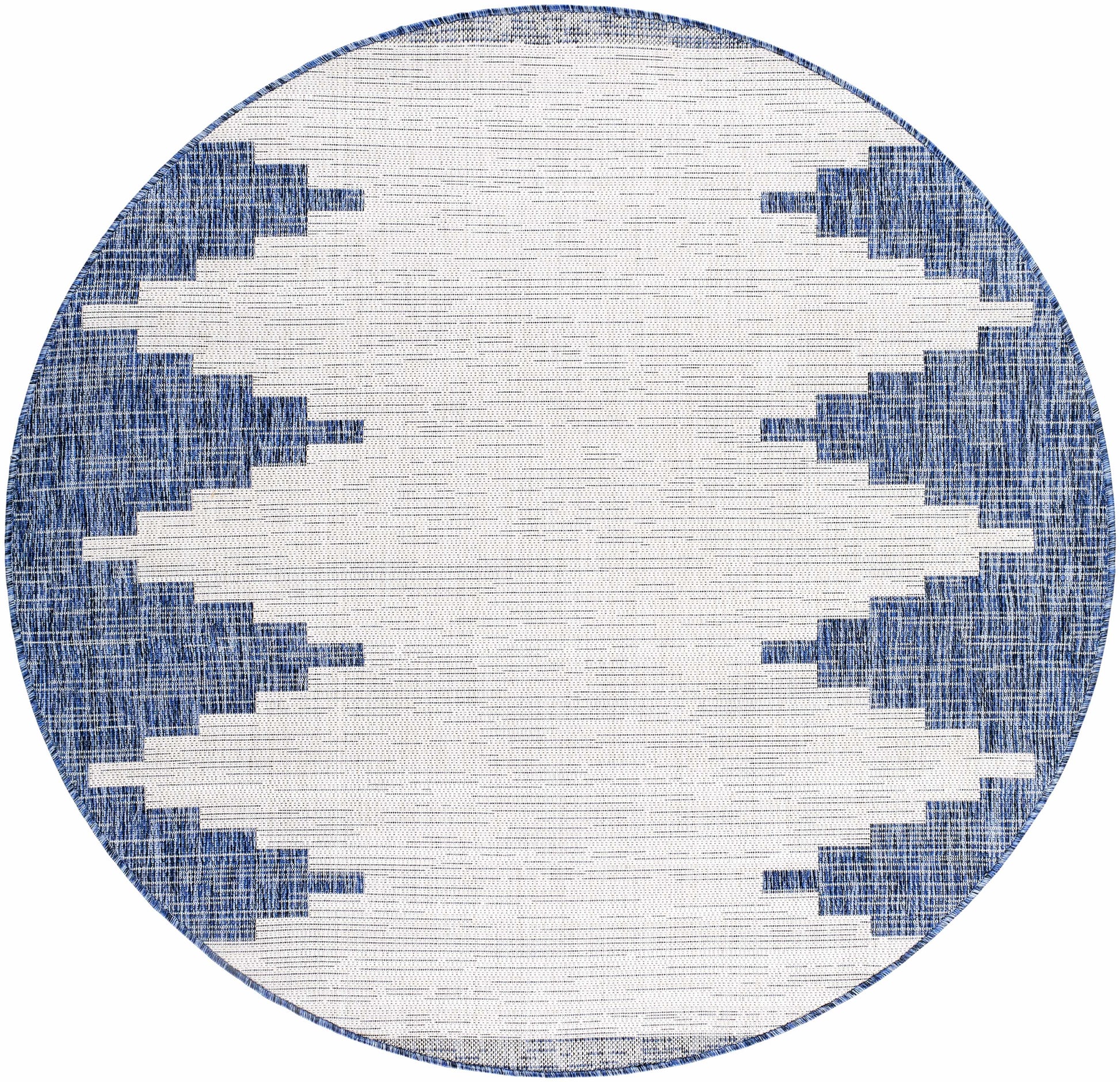 Djugun Navy Indoor & Outdoor Area Rug - Clearance
