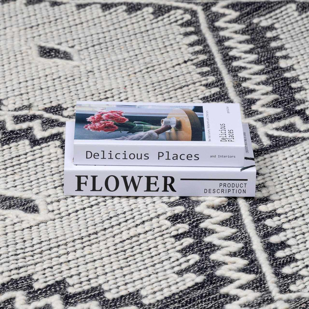 Brownhills Hand Woven Cotton & Wool Area Rug