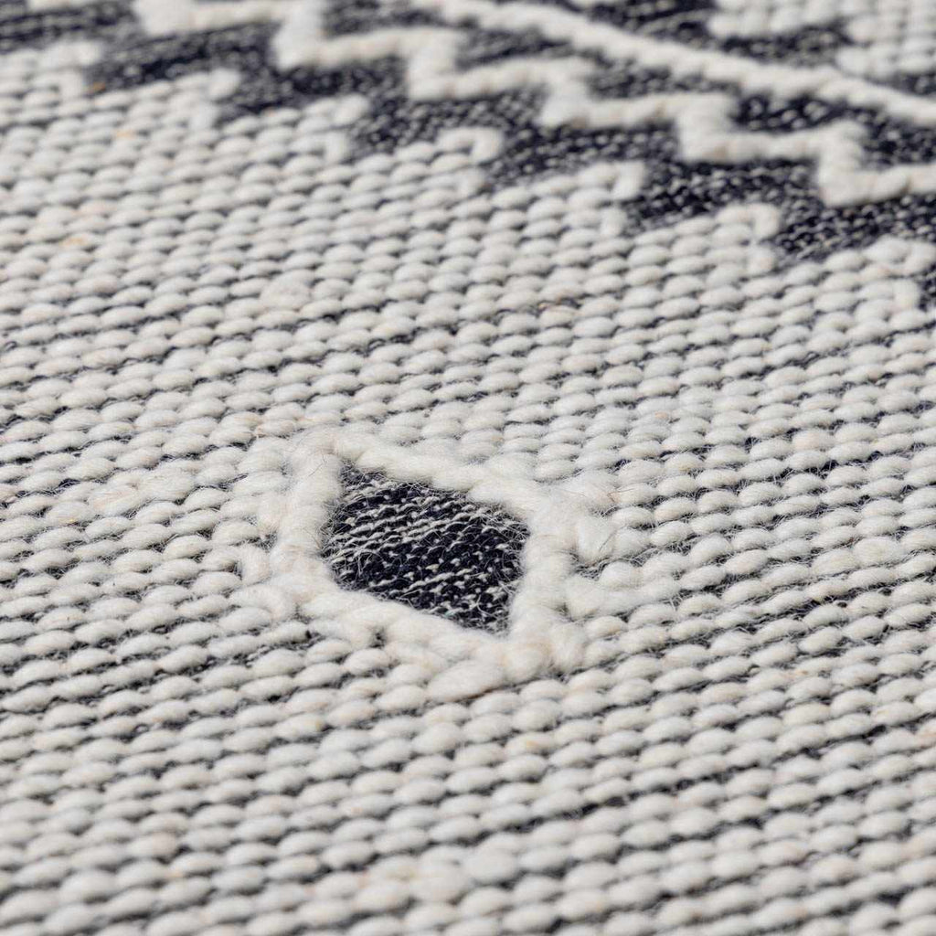 Brownhills Hand Woven Cotton & Wool Area Rug