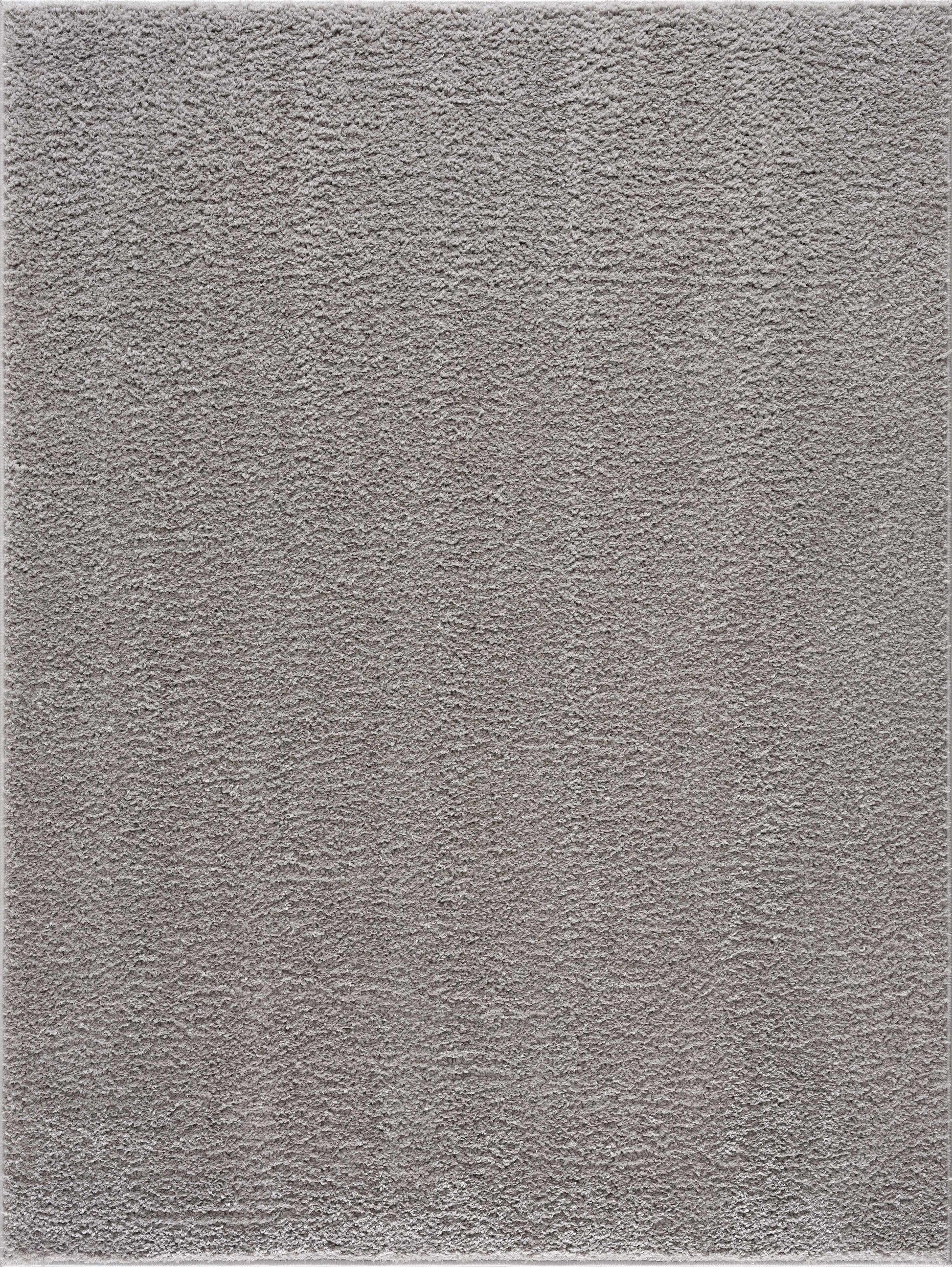 Judy Solid Gray Washable Shag Rug