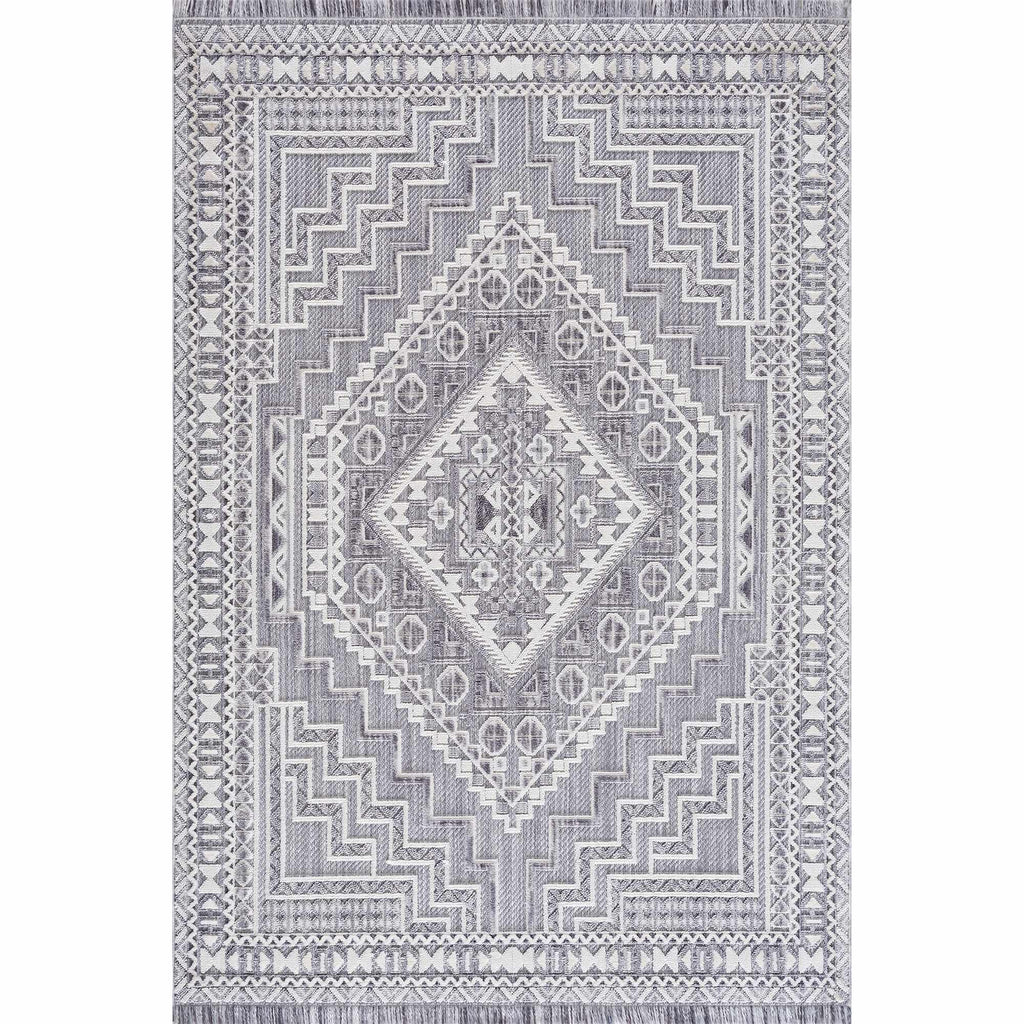 Alya 3D Saxony  with Fringes Area Rug - Clearance