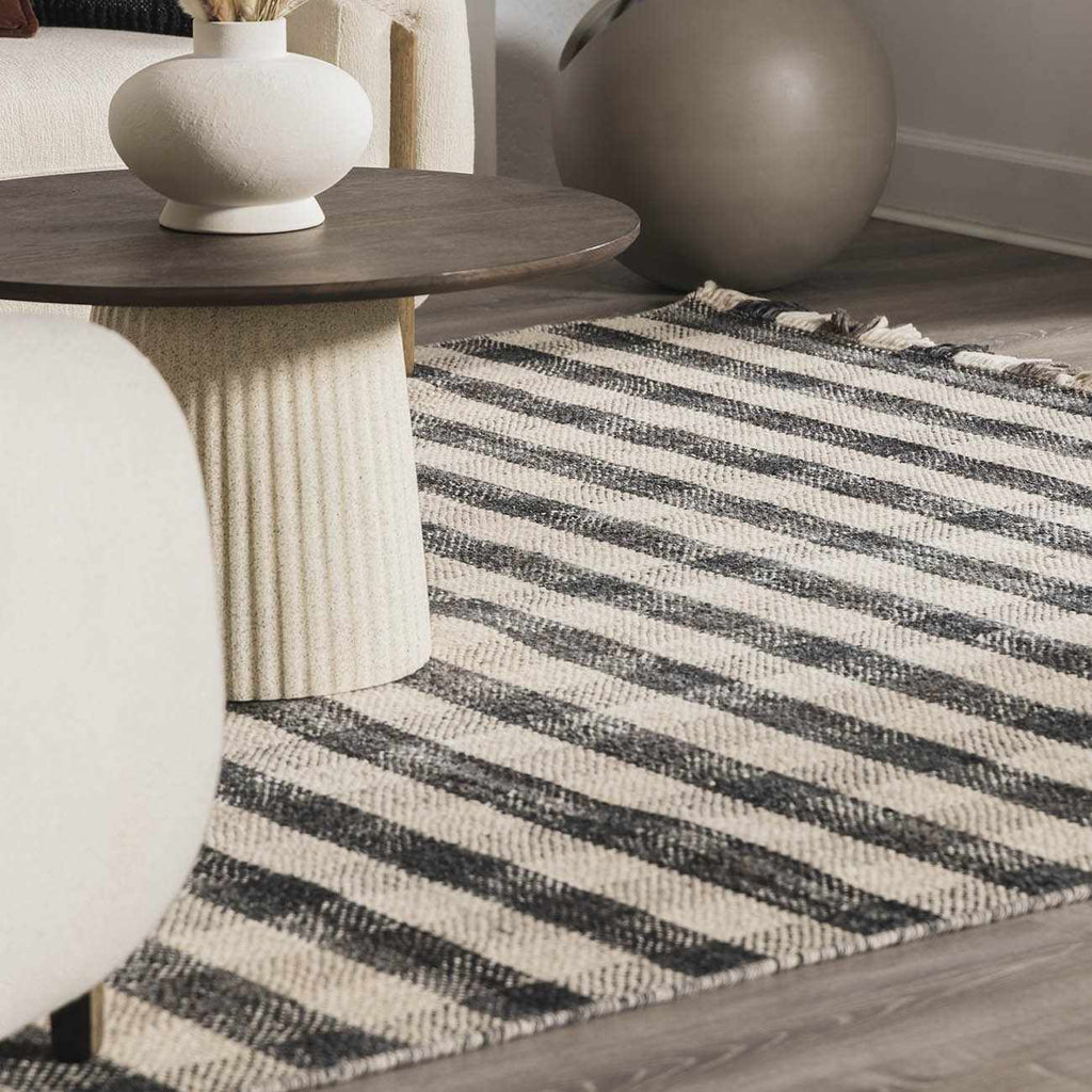 Chilliwack Gray Plaid Wool Rug