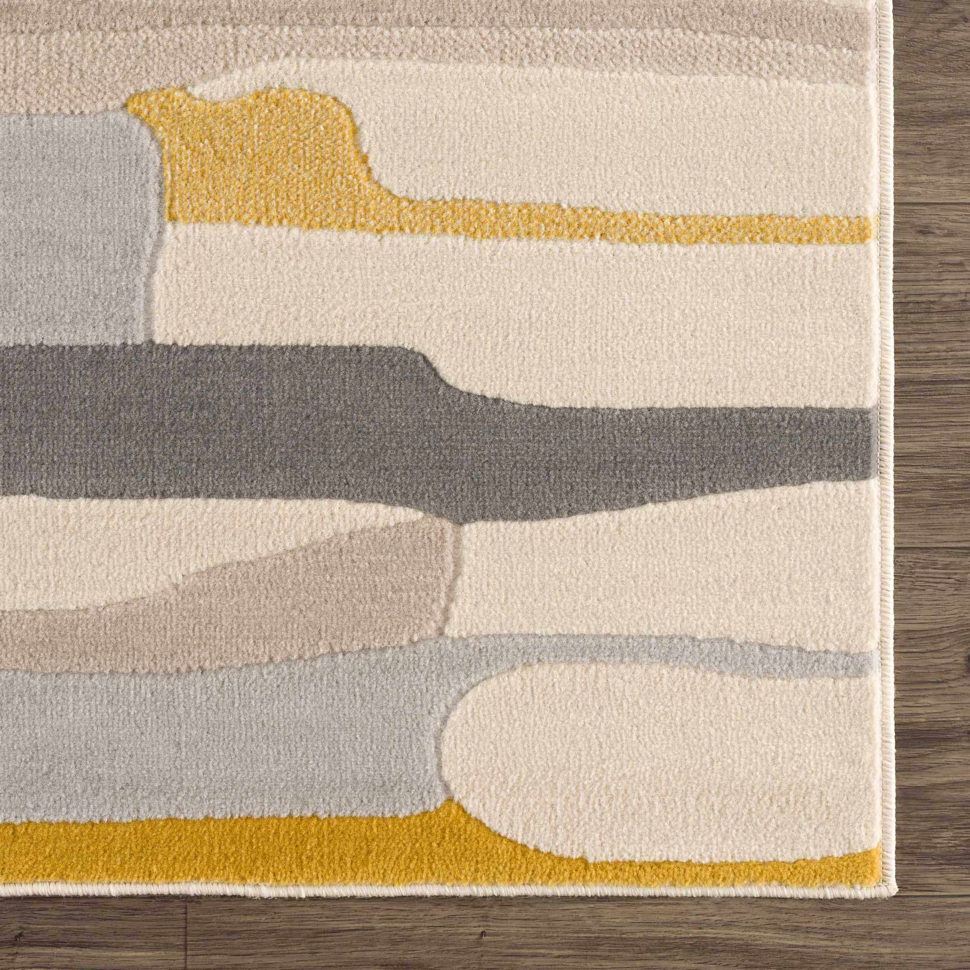 Southfields Mustard Modern Rug