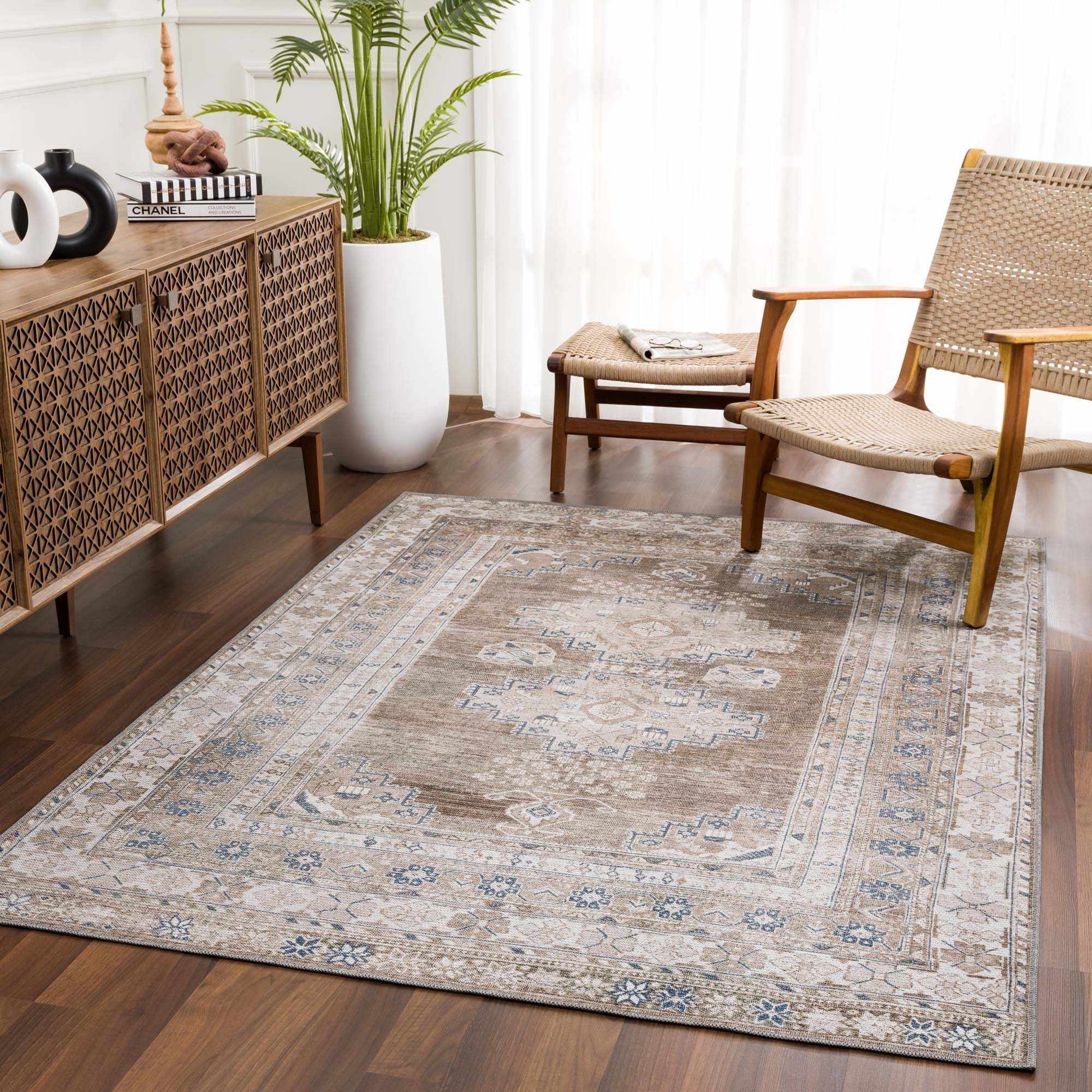 Baltinglass Flat Pile Washable Rug