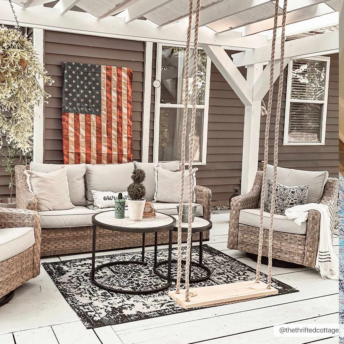 Charcoal Kilmacolm Indoor & Outdoor Area Rug - Clearance