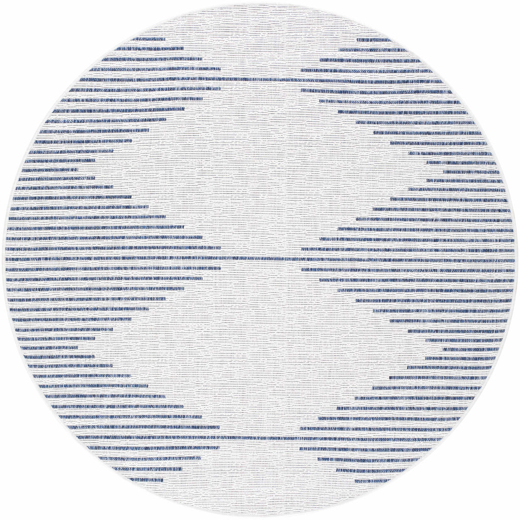 Stephan Blue & Cream Outdoor Rug