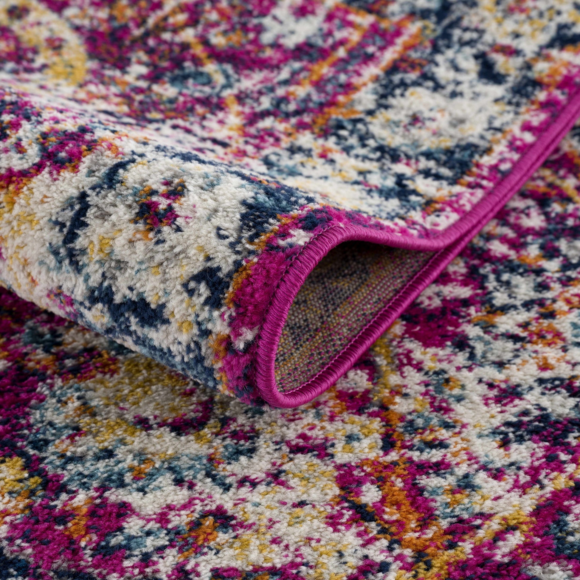 Vick Colorful Burgundy Rug
