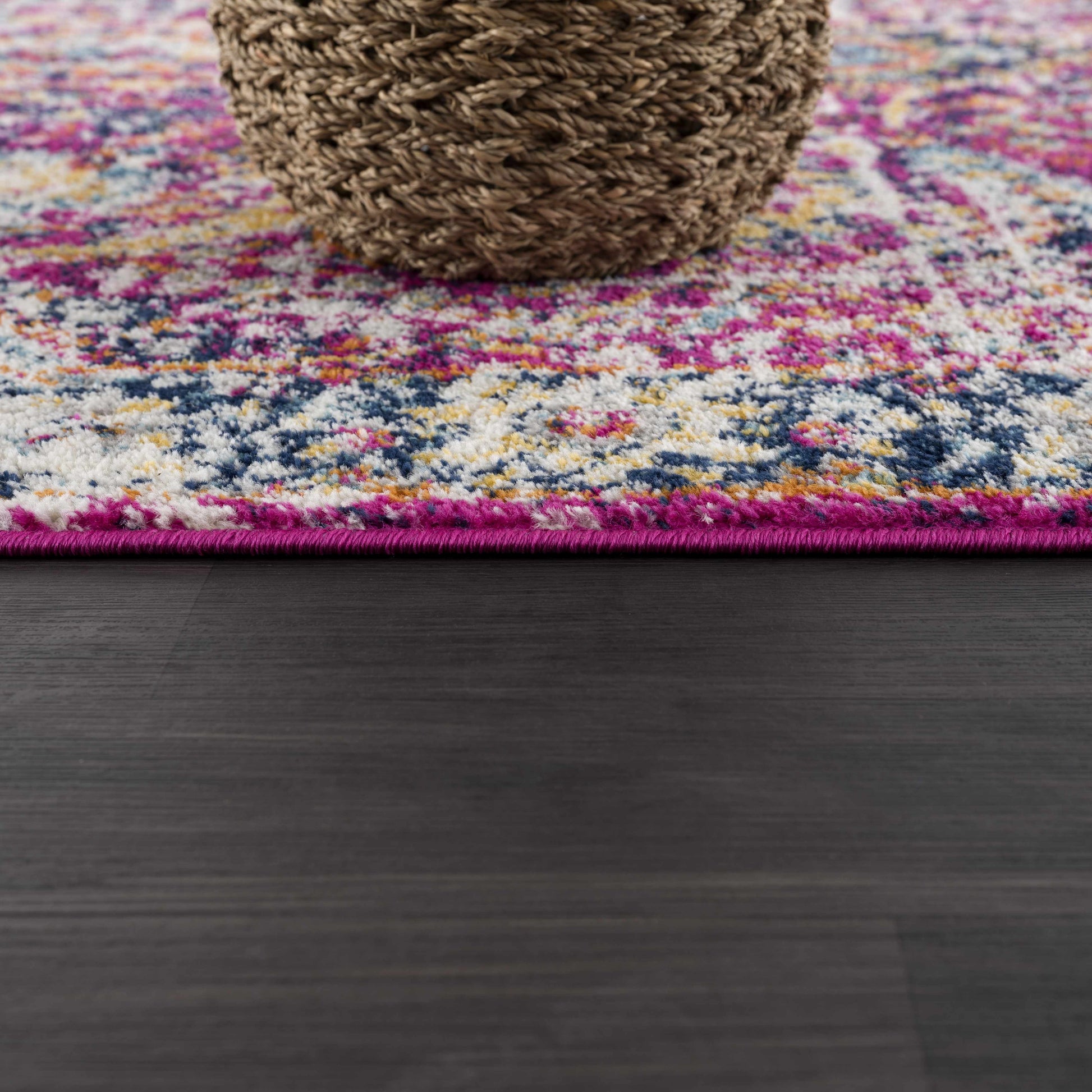 Vick Colorful Burgundy Rug