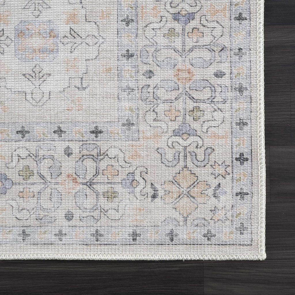 Beige Beckett Vintage Washable Area Rug - Promo