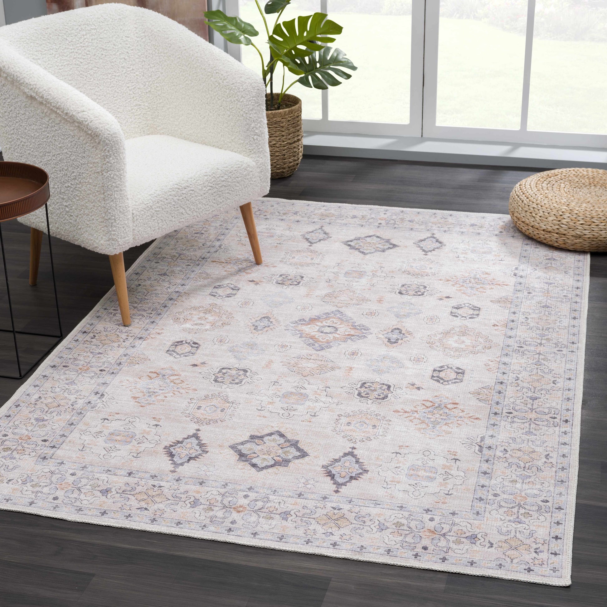 Beige Beckett Washable Rug - Promo