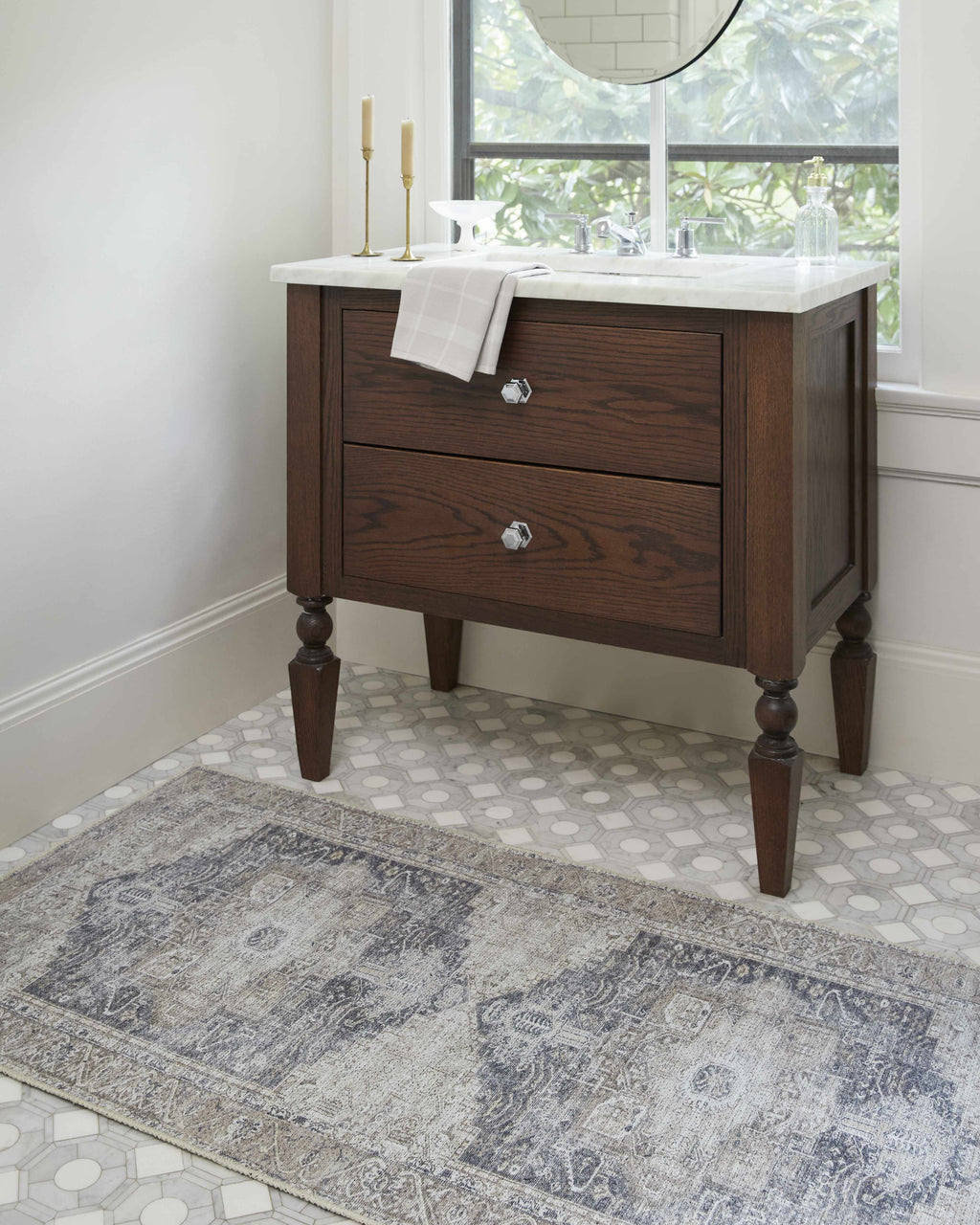 Beige Rosman Washable Rug - Limited Edition