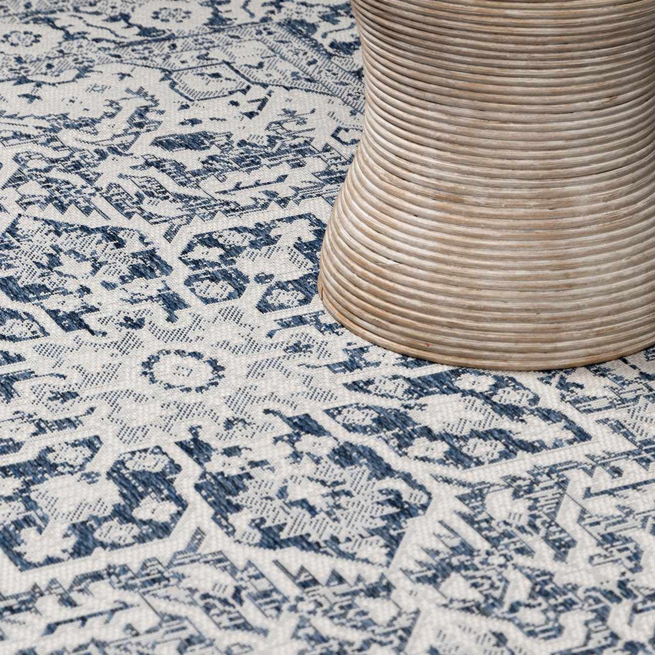 Etoile Navy Blue Performance Rug