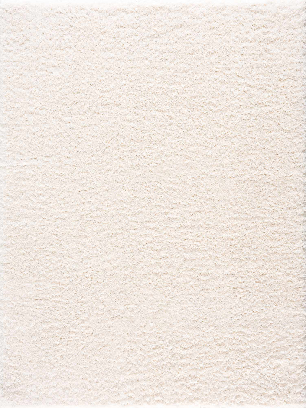 Faina Solid Cream Shag Washable Area Rug - Clearance