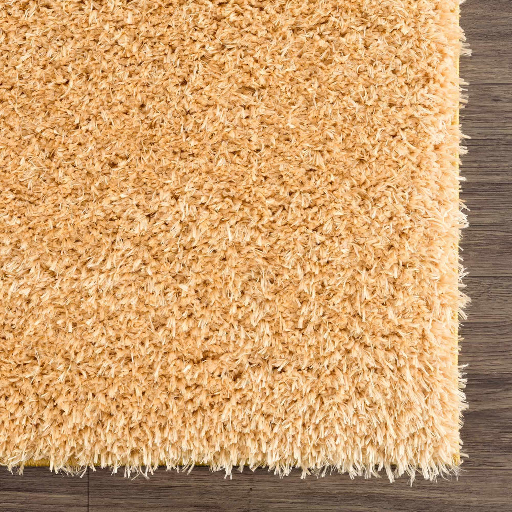 Faina Gold Yellow Washable Shag Rug