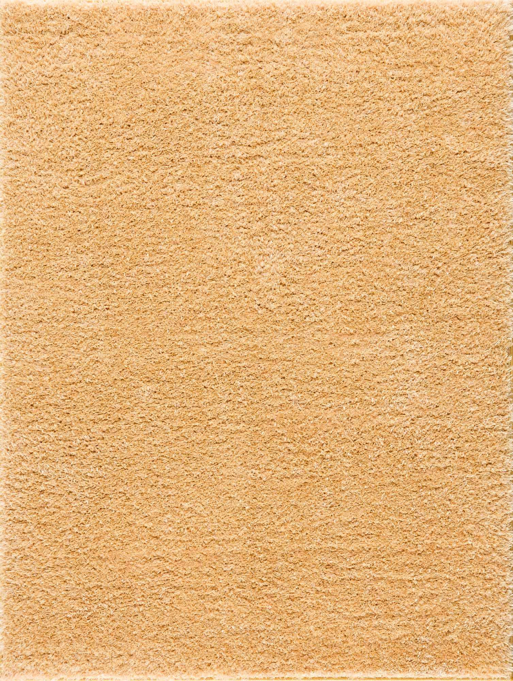 Faina Solid Gold Shag Washable Area Rug - Clearance