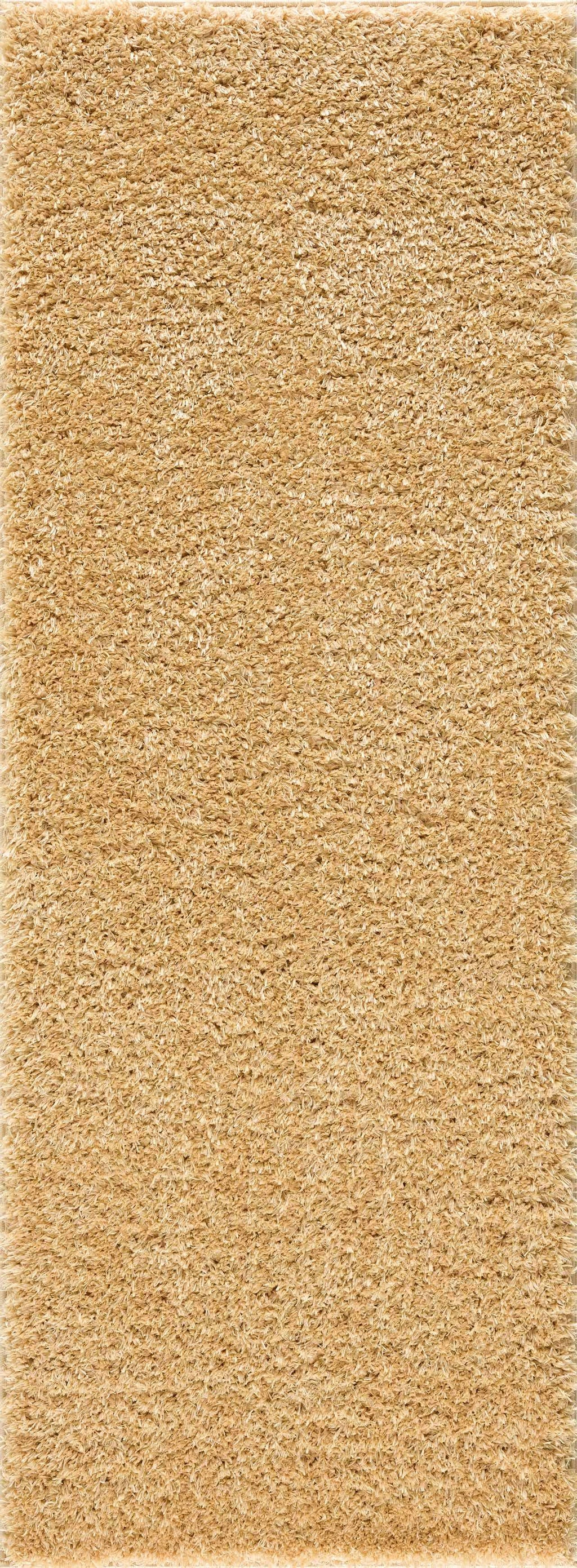 Faina Gold Yellow Washable Shag Rug
