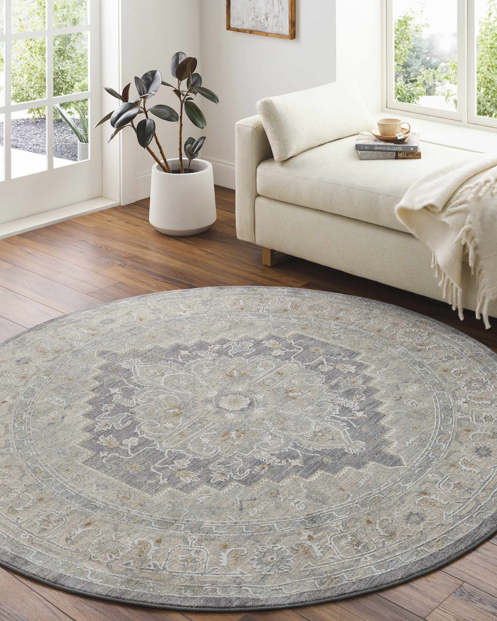 Sema Blue Medallion Area Rug