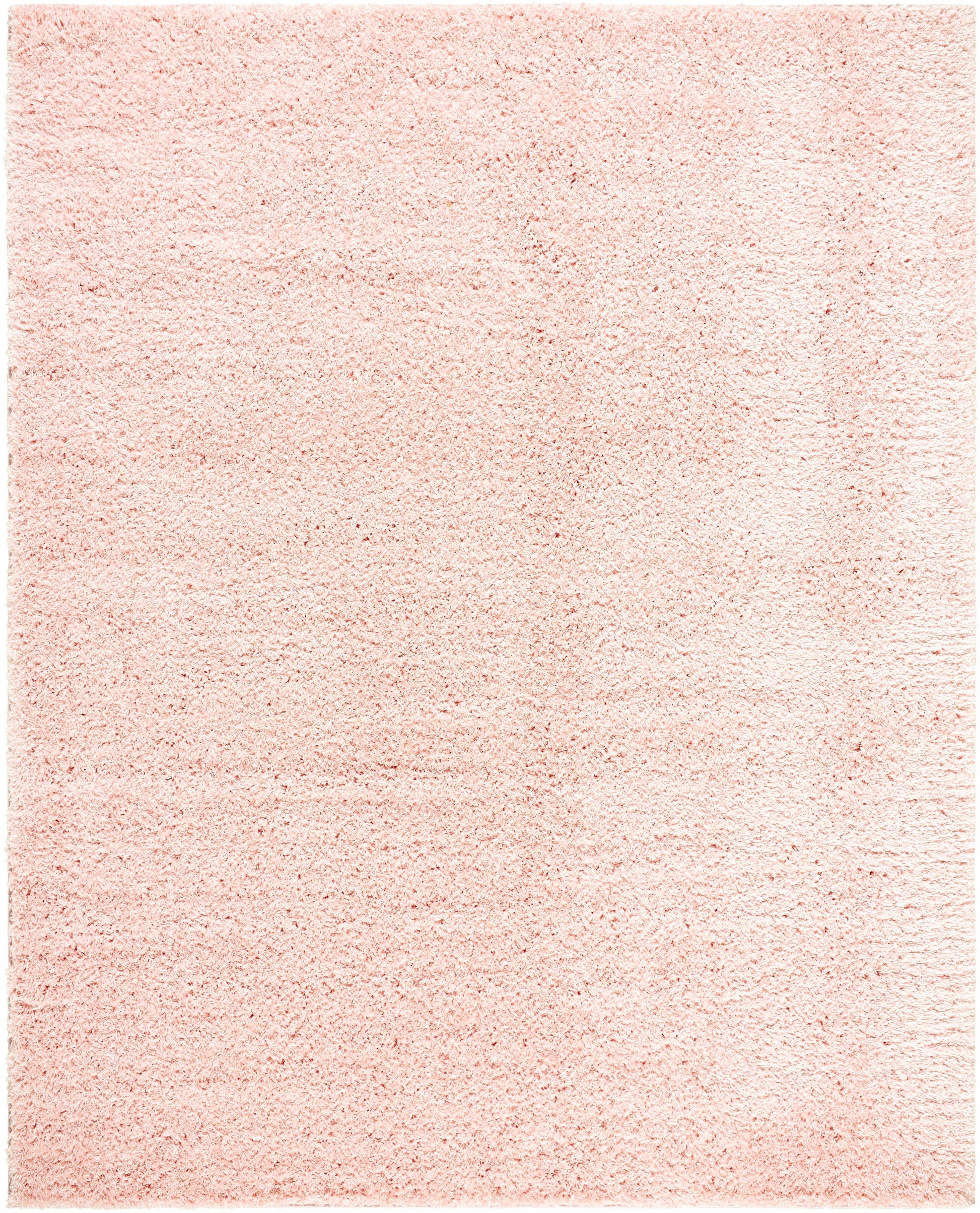 Faina Solid Pink Shag Washable Area Rug - Clearance