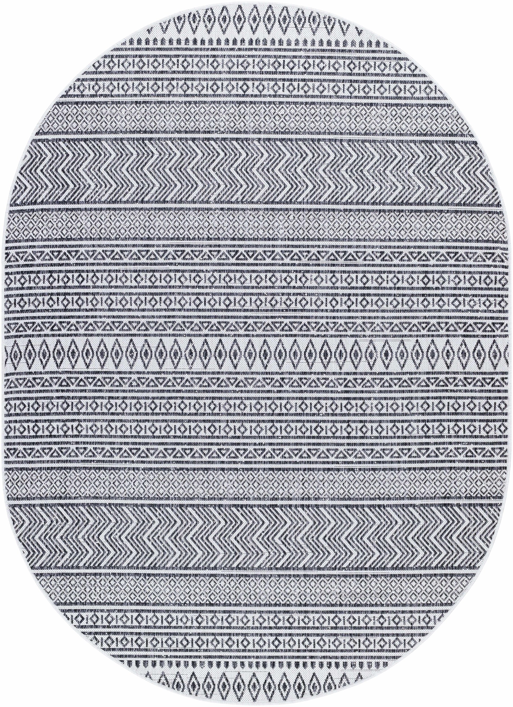 Imboden Black&White Outdoor Rug