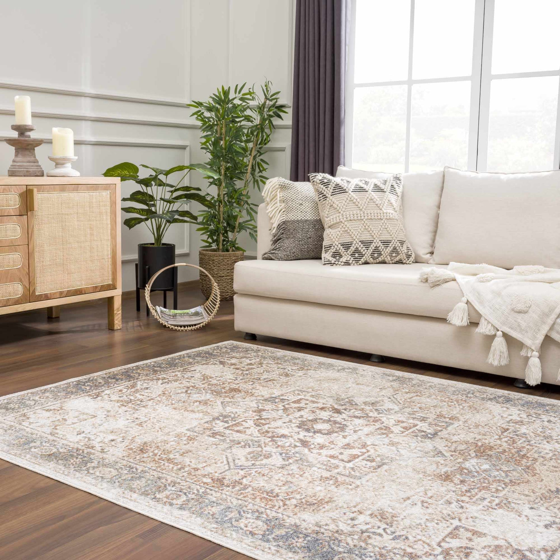 Heritage Style Flat Pile Washable Rug