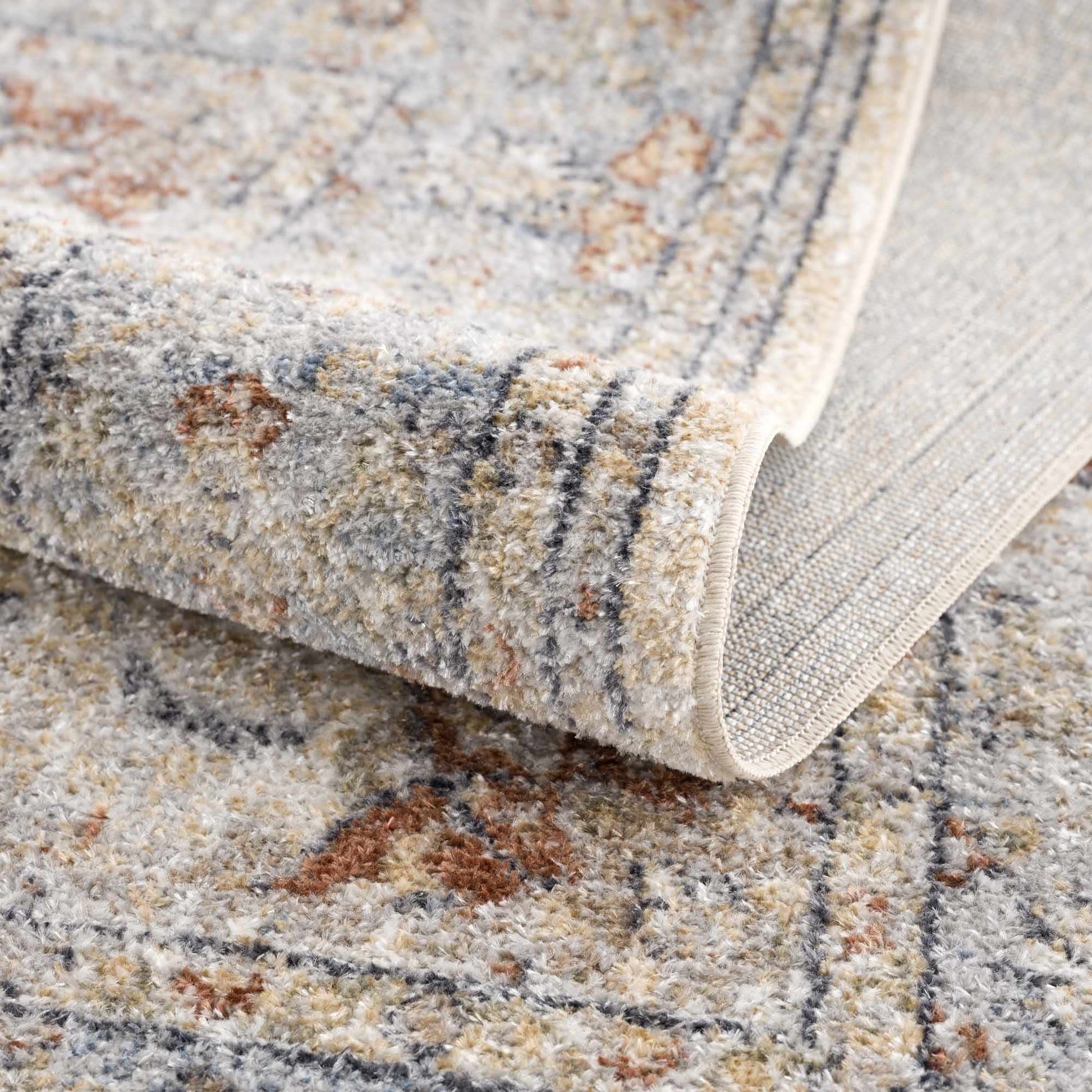 Emke Flat Pile Washable Rug