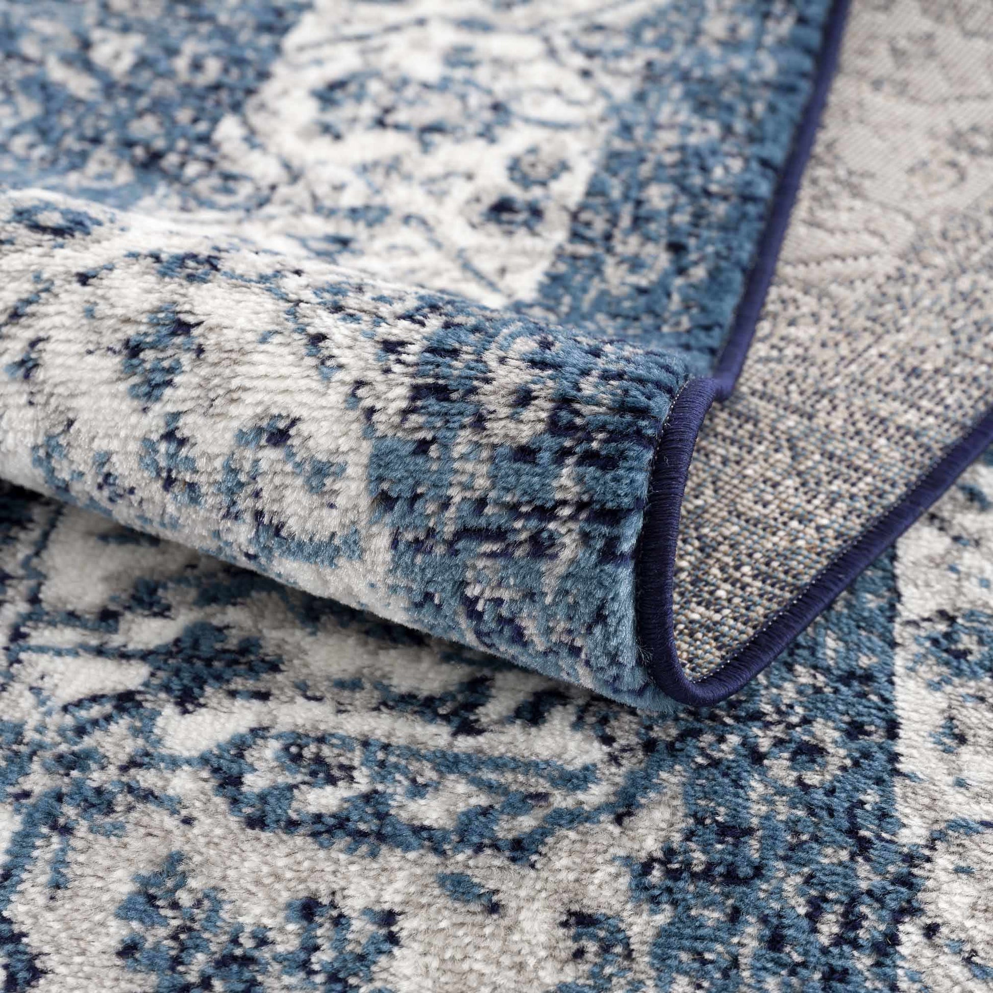 Billy Blue Medallion Rug - Promo