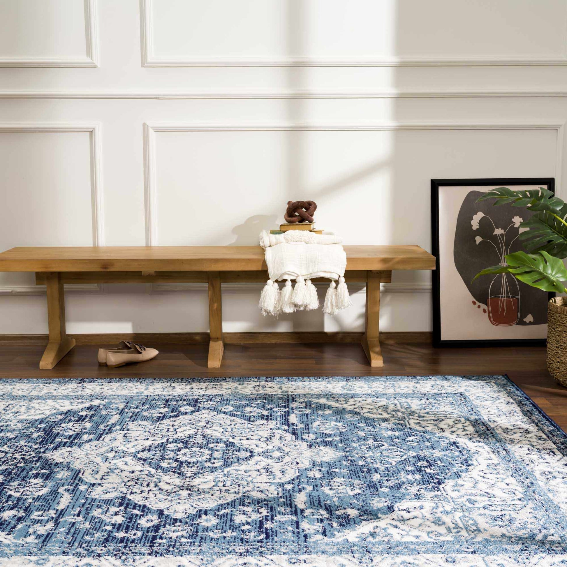 Billy Blue Medallion Rug - Promo