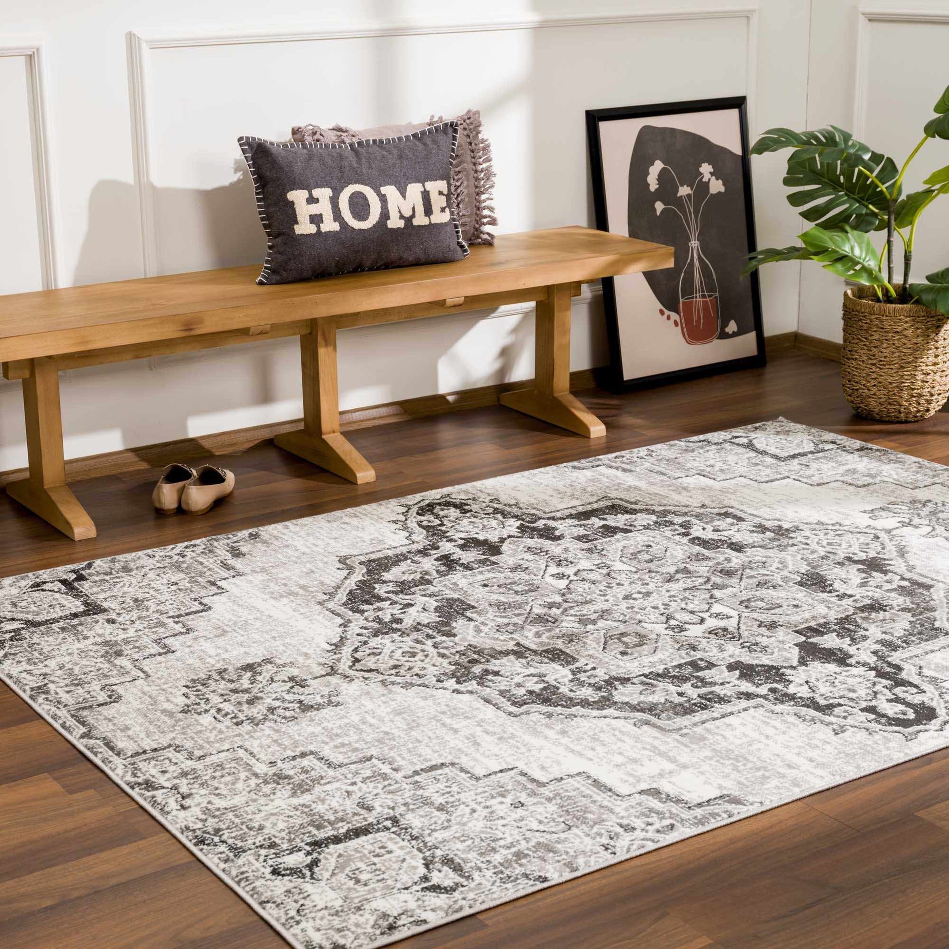 Elani Gray Performance Rug - Clearance