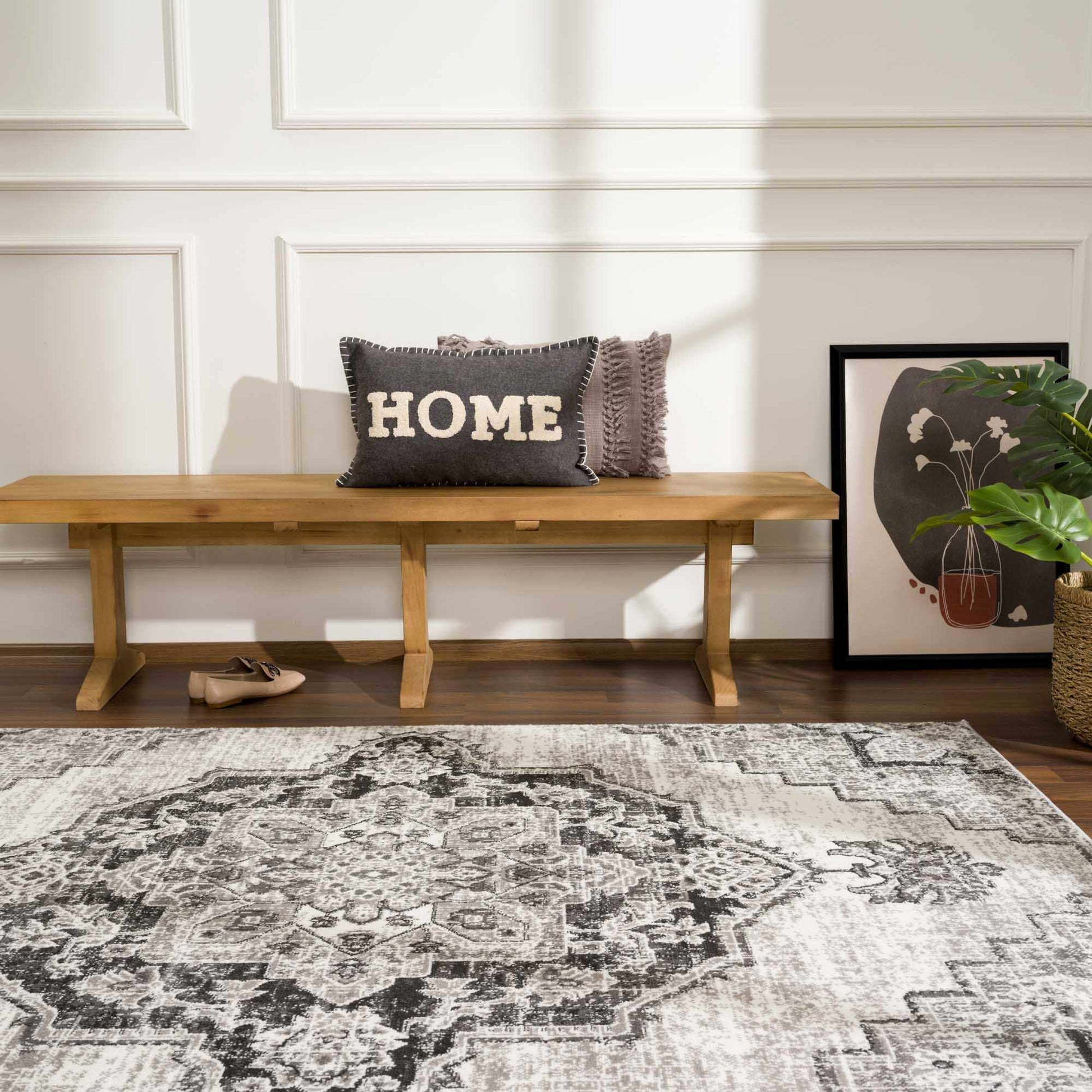 Elani Gray Performance Rug - Clearance