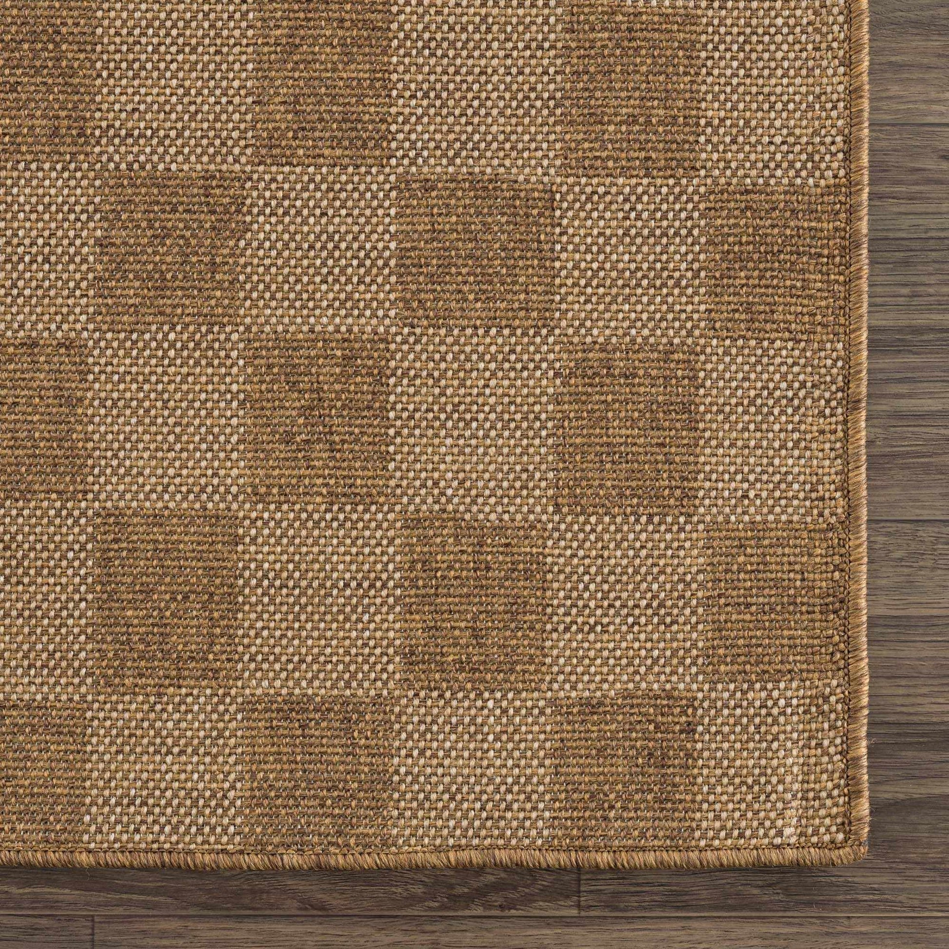 Kuval Checkered Brown Rug