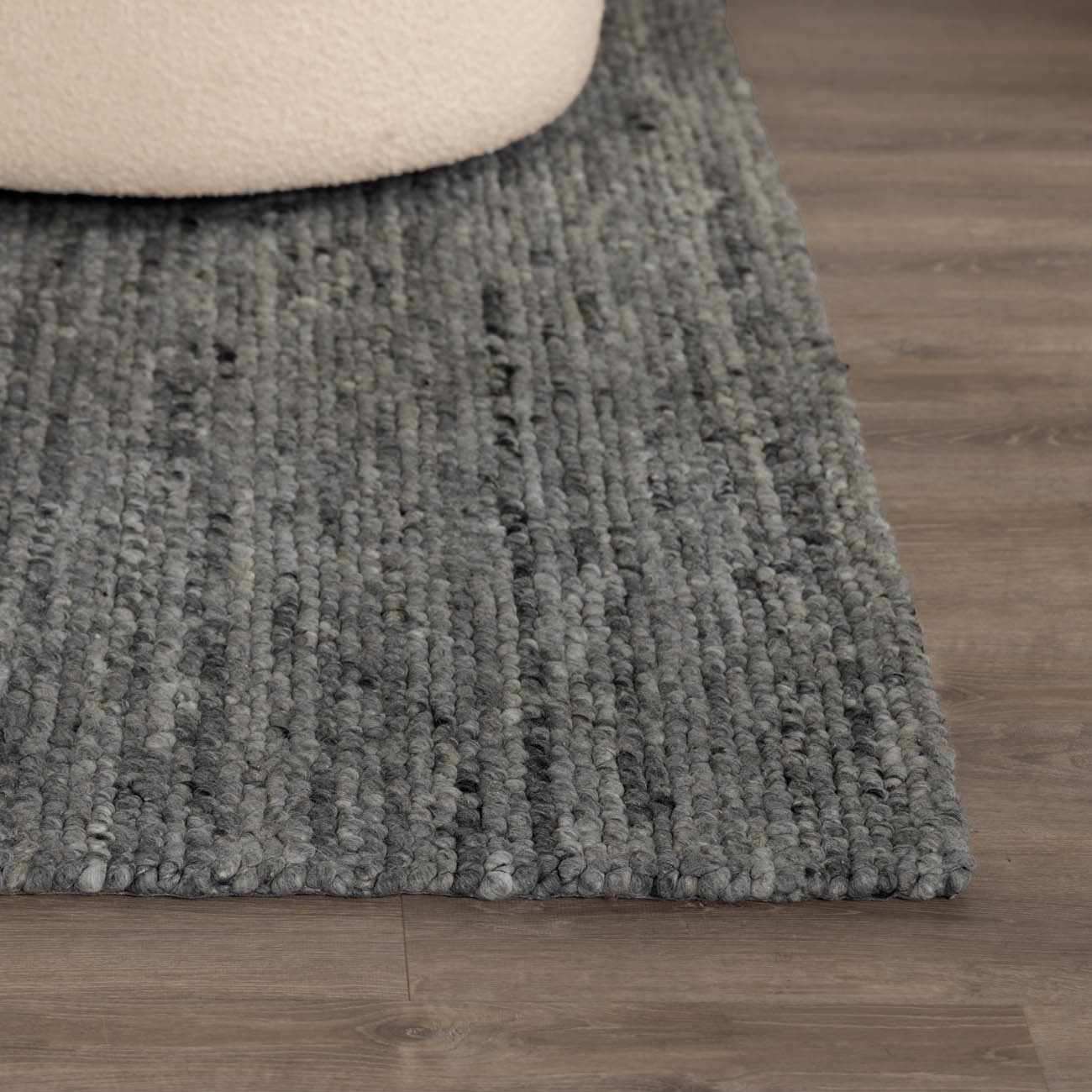 Olisa Charcoal Wool Area Rug