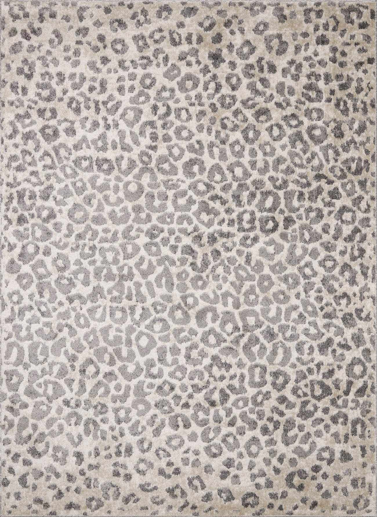 Beige Liversedge Leopard Print Area Rug