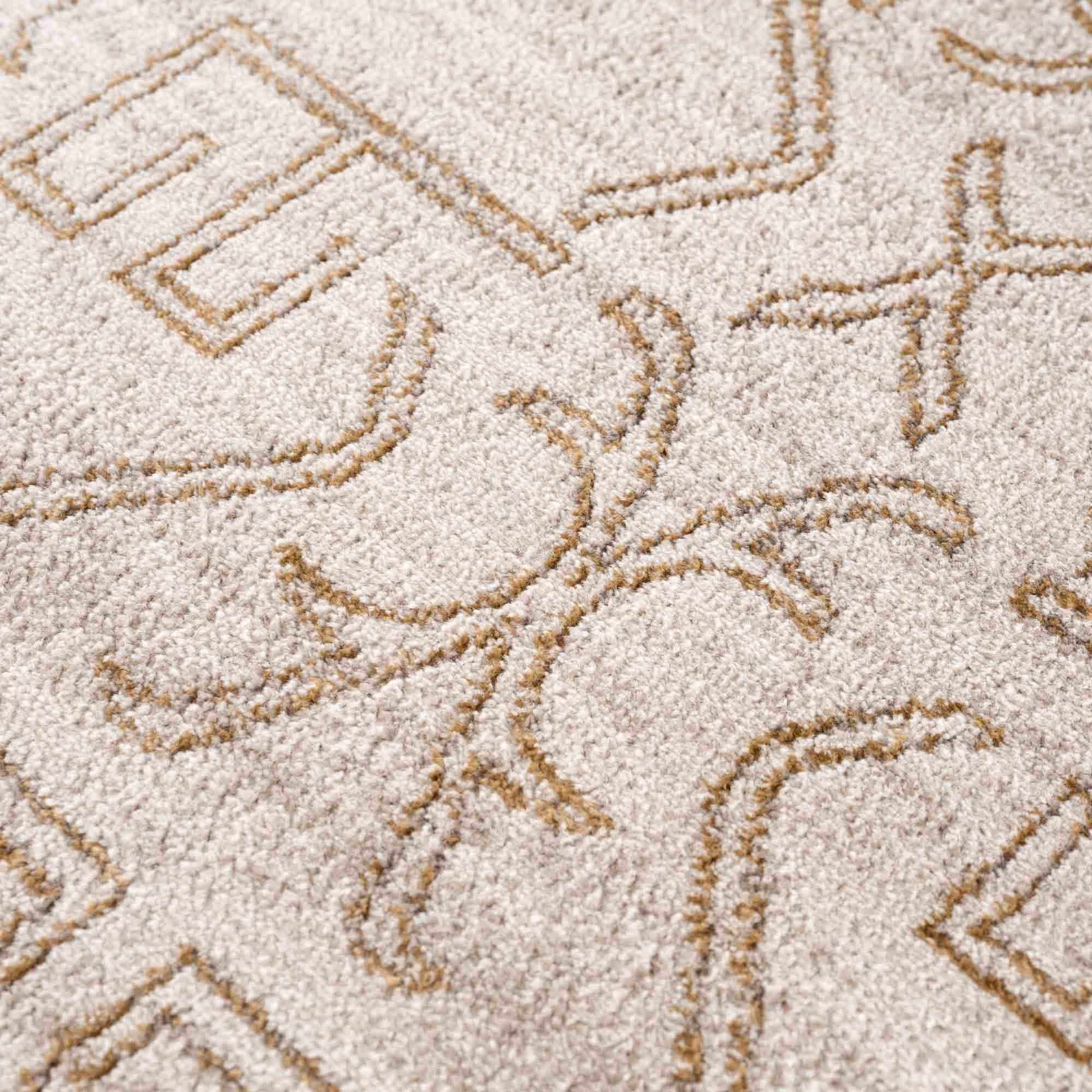Divya Cream & Gold Area Rug - Clearance