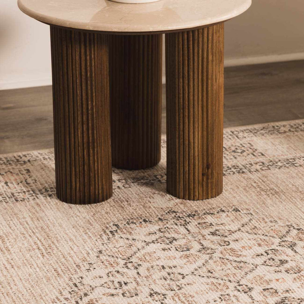 Lila Medallion Brown Area Rug