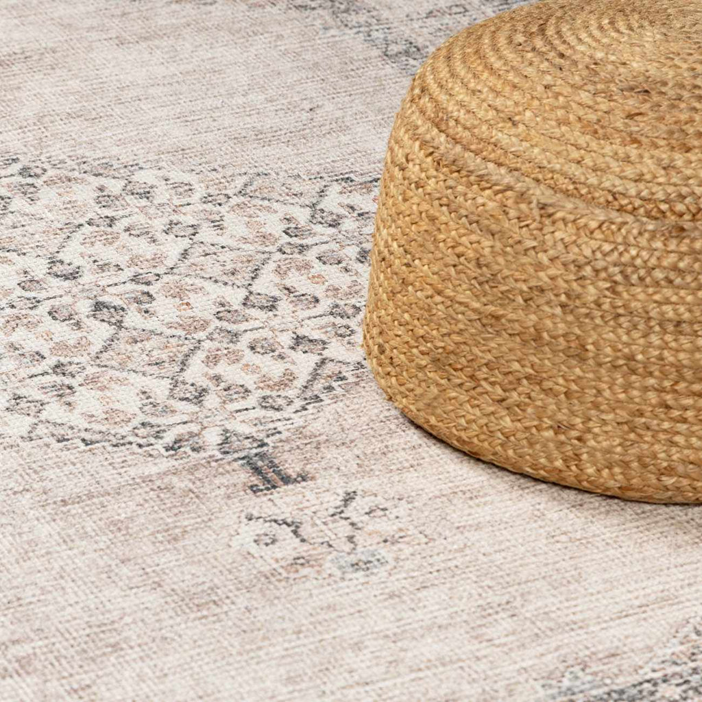 Lila Medallion Brown Area Rug