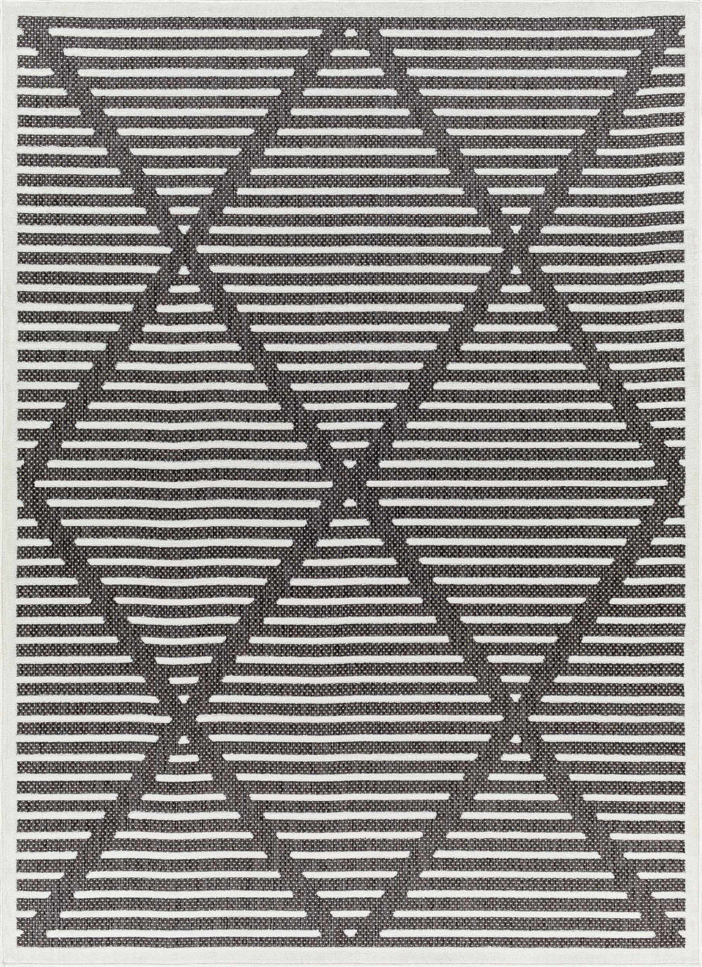 Anah 3D Black Outdoor Rug