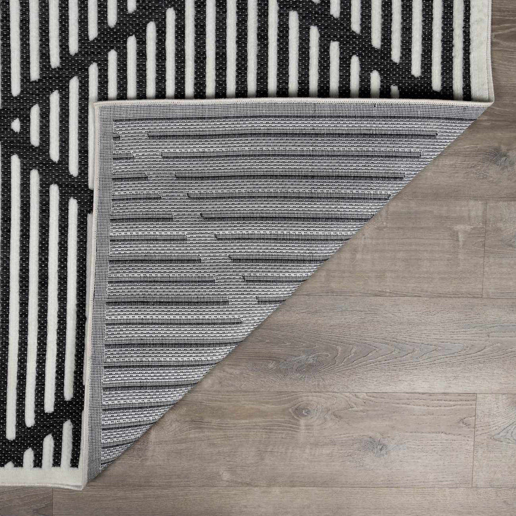 Anah 3D Black Outdoor Rug