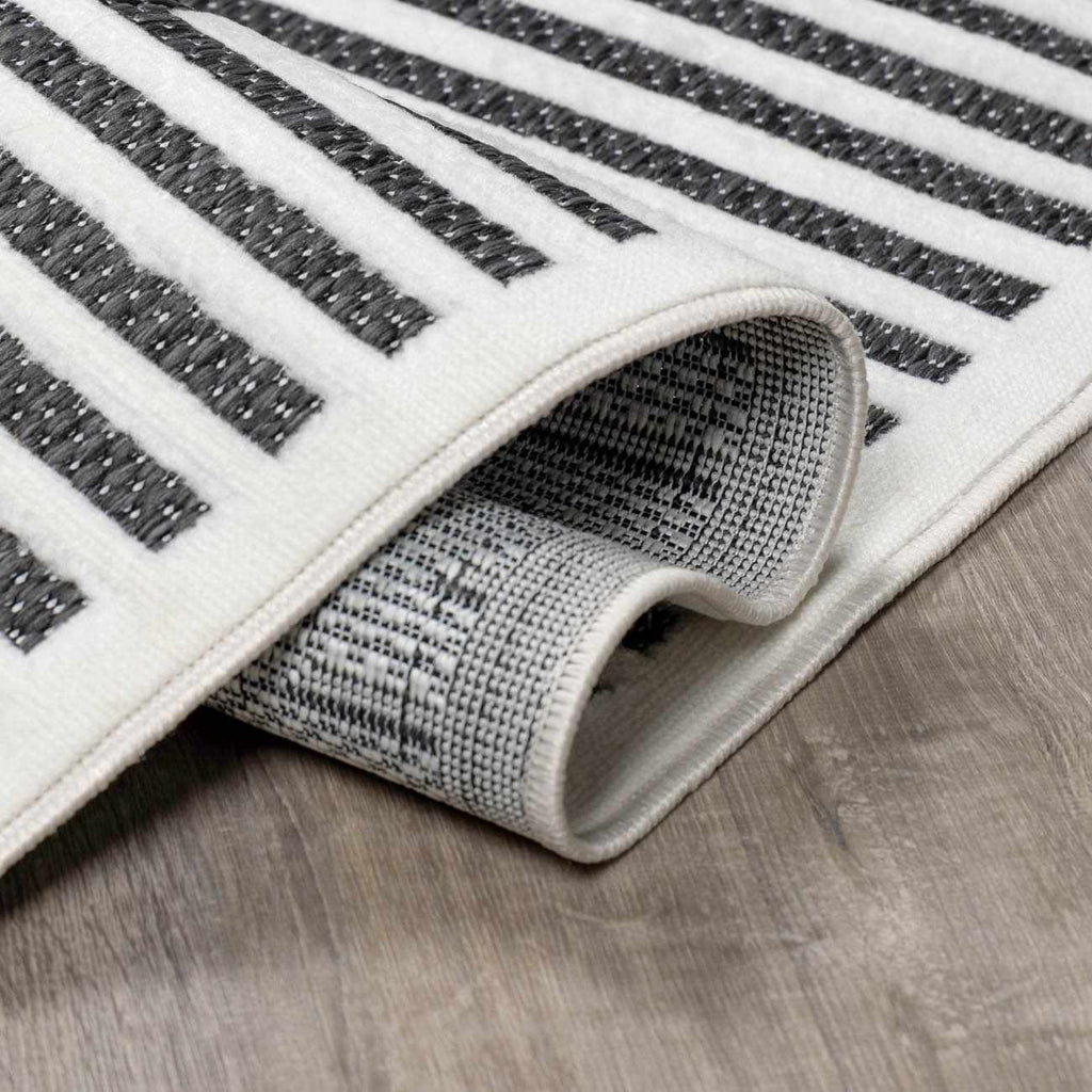 Anah 3D Black Outdoor Rug